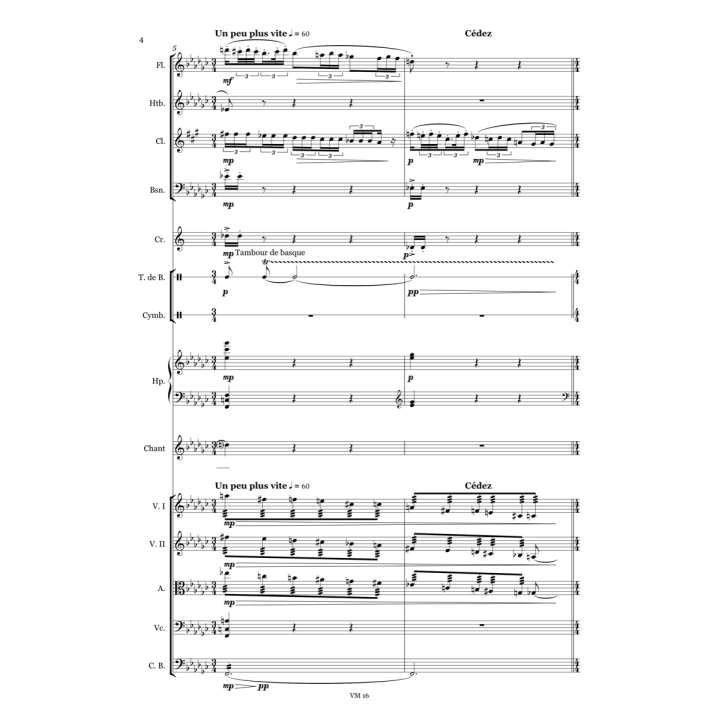 Ravel: Shéhérazade, full score