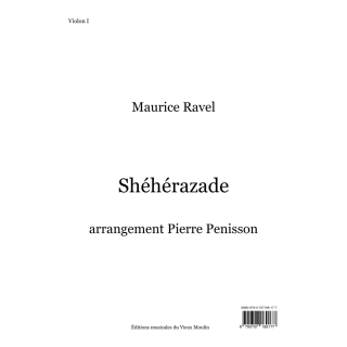 Ravel: Shéhérazade, matériel d'orchestre