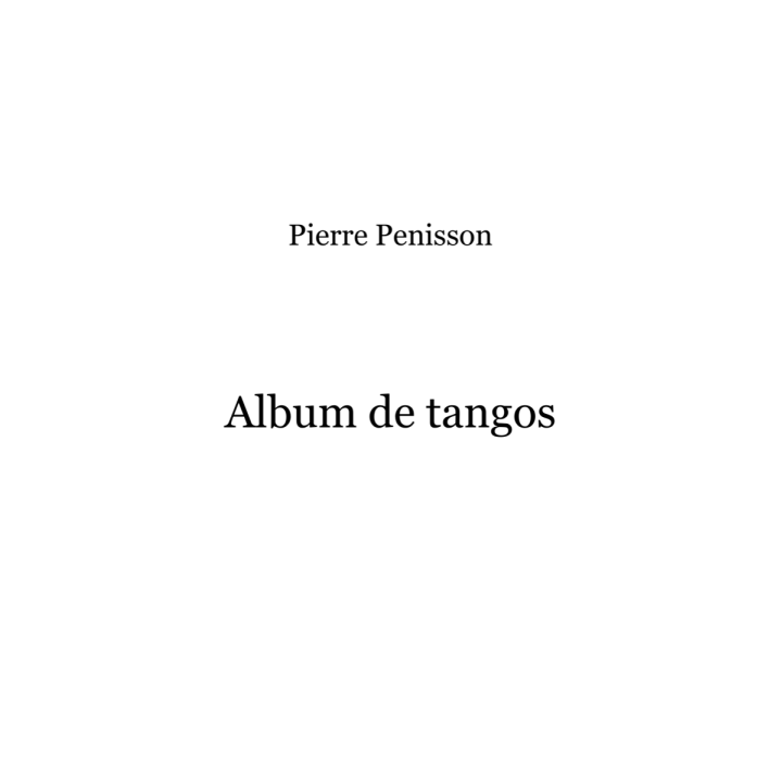 Album de tangos pour piano