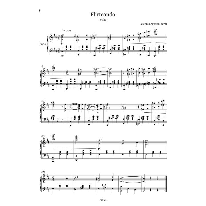 Album de tangos pour piano