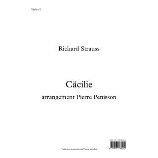 Richard Strauss: Cäcilie, orchestral parts