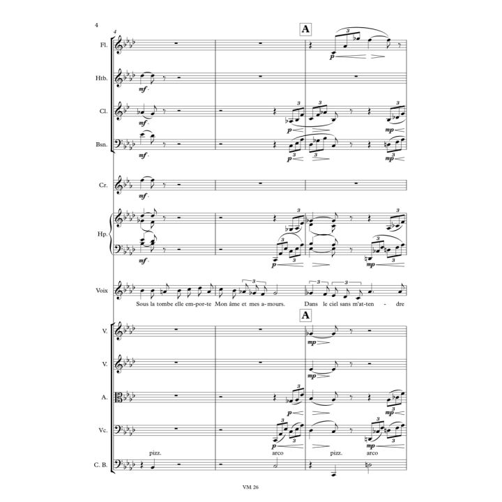 Gabriel Fauré: Song of the fisherman, full score