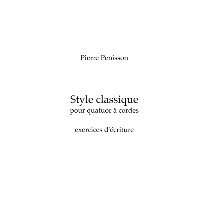 Quatuor à cordes classique