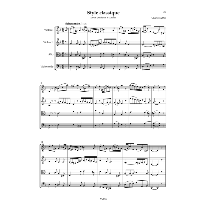 Classic string quartet