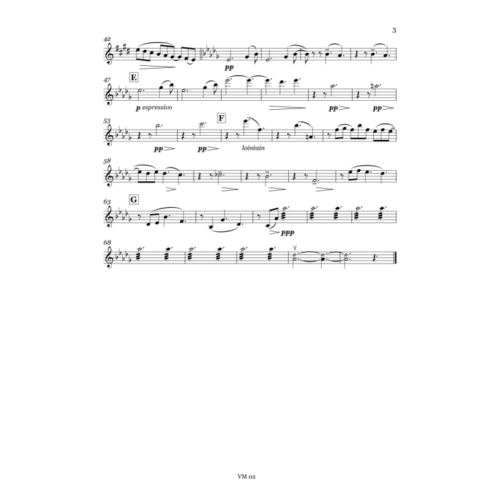 Debussy: Clair de lune, orchestral parts
