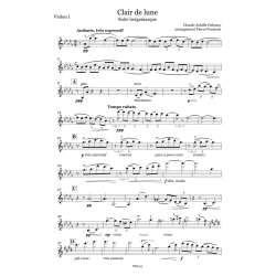 Claude Debussy, Clair de lune, chamber orchestra, parts