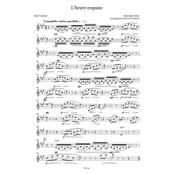 Reynaldo Hahn, L'heure exquise, chamber orchestra, parts