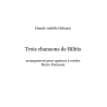 Claude Debussy, Trois chansons de Bilitis, arr. quatuor à cordes