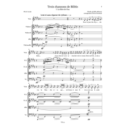 Claude Debussy, Trois chansons de Bilitis, arr. quatuor à cordes