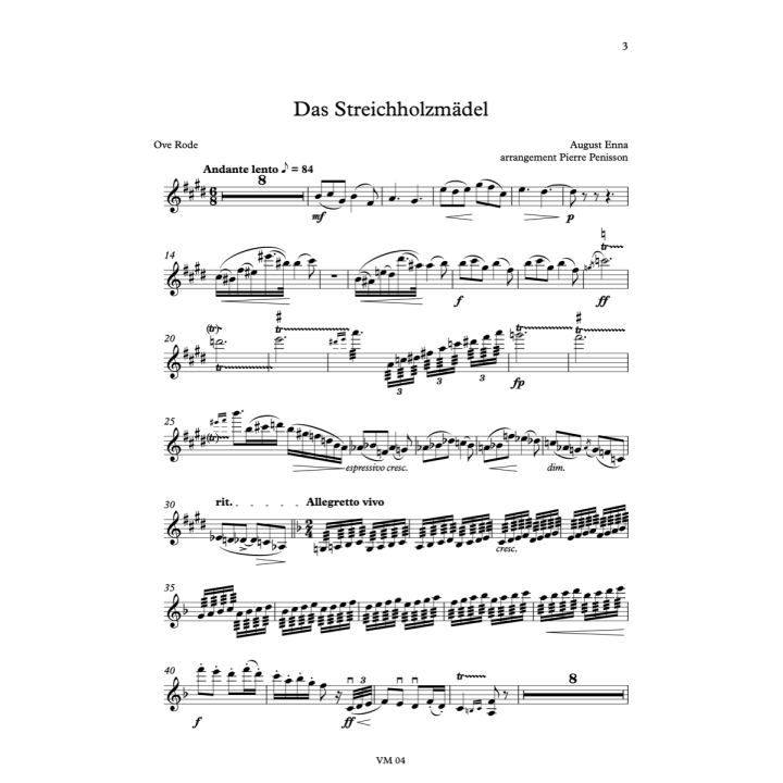 Enna: Das Streichholzmädel-The Little Match Girl, orchestral parts
