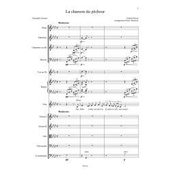 Gabriel Fauré, La chanson du pêcheur, double quintette - conducteur