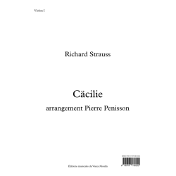 Richard Strauss, Cäcilie, double quintette - matériel
