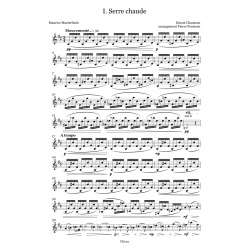 Ernest Chausson, Serres chaudes, arrangement trio flûte, violon piano