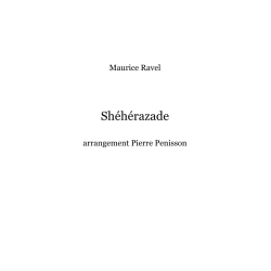 Maurice Ravel, Shéhérazade, chamber orchestra, full score