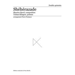 Maurice Ravel, Shéhérazade, chamber orchestra, full score