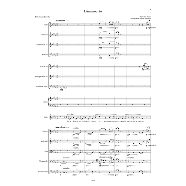 Reynaldo Hahn: L’énamourée, conducteur