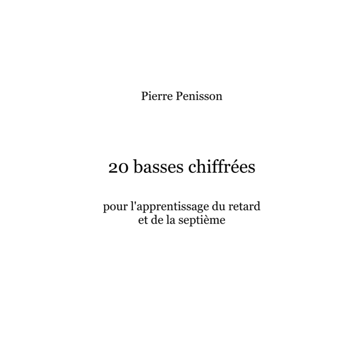 Vingt basses chiffrées