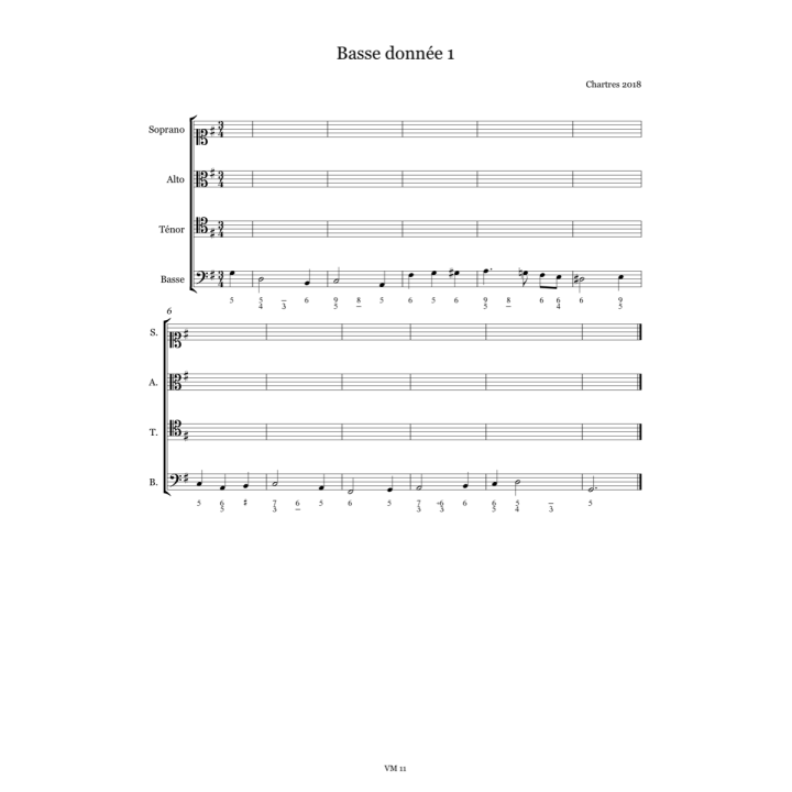Twenty figured basses