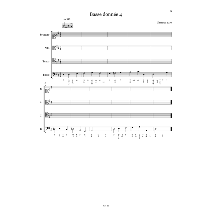 Twenty figured basses