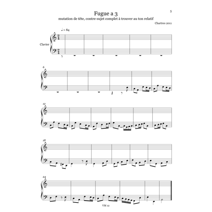 Keyboard fugues