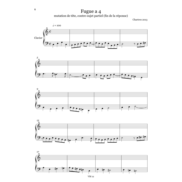 Fugues pour clavier