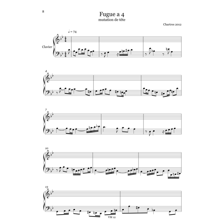 Fugues pour clavier