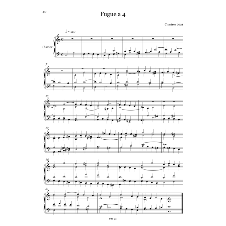 Fugues pour clavier