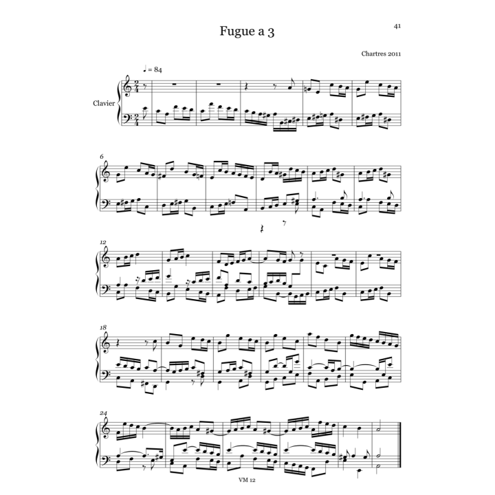 Keyboard fugues