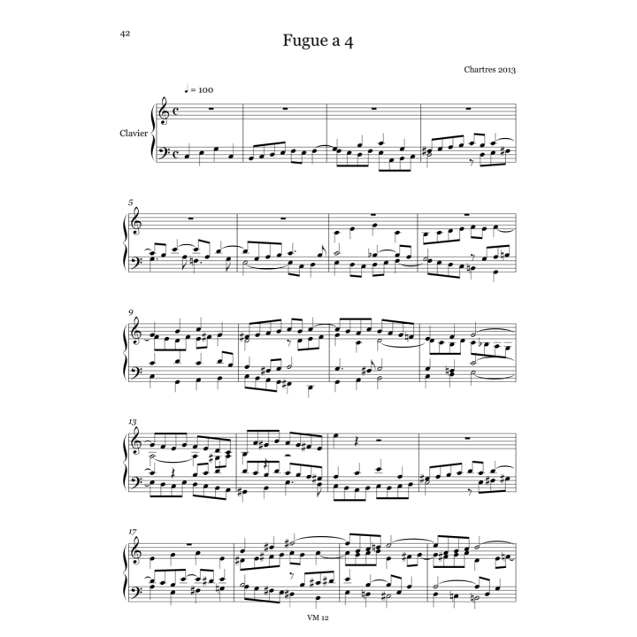 Fugues pour clavier