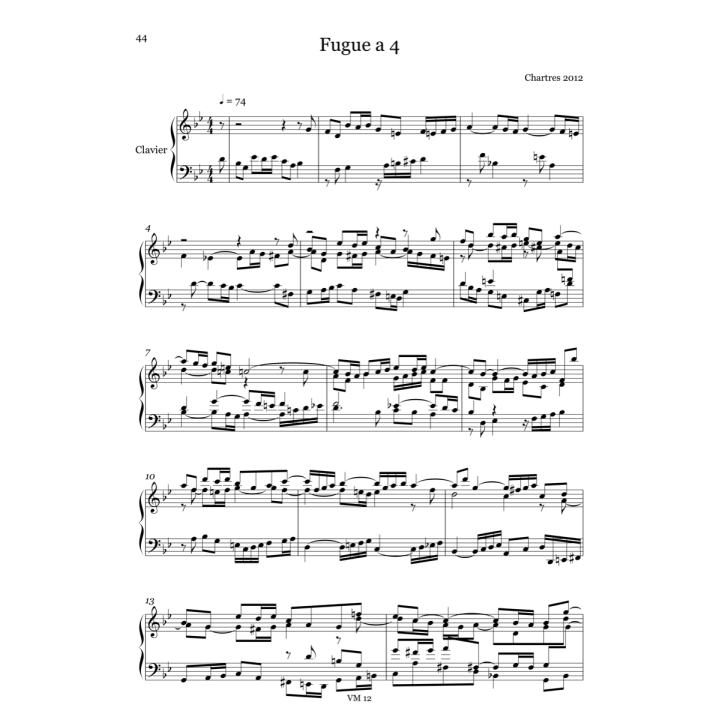 Fugues pour clavier