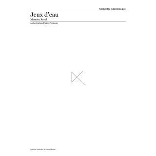 Ravel: Jeux d'eau, full score